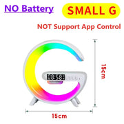 RGB Wireless Charger Stand with Alarm Clock & Speaker